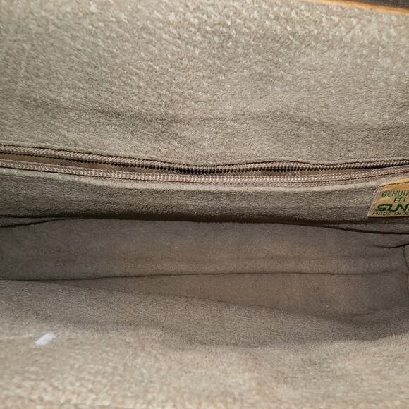 Vintage 80s Sunco 100% Genuine EEL crossbody bag - Picture 6 of 9